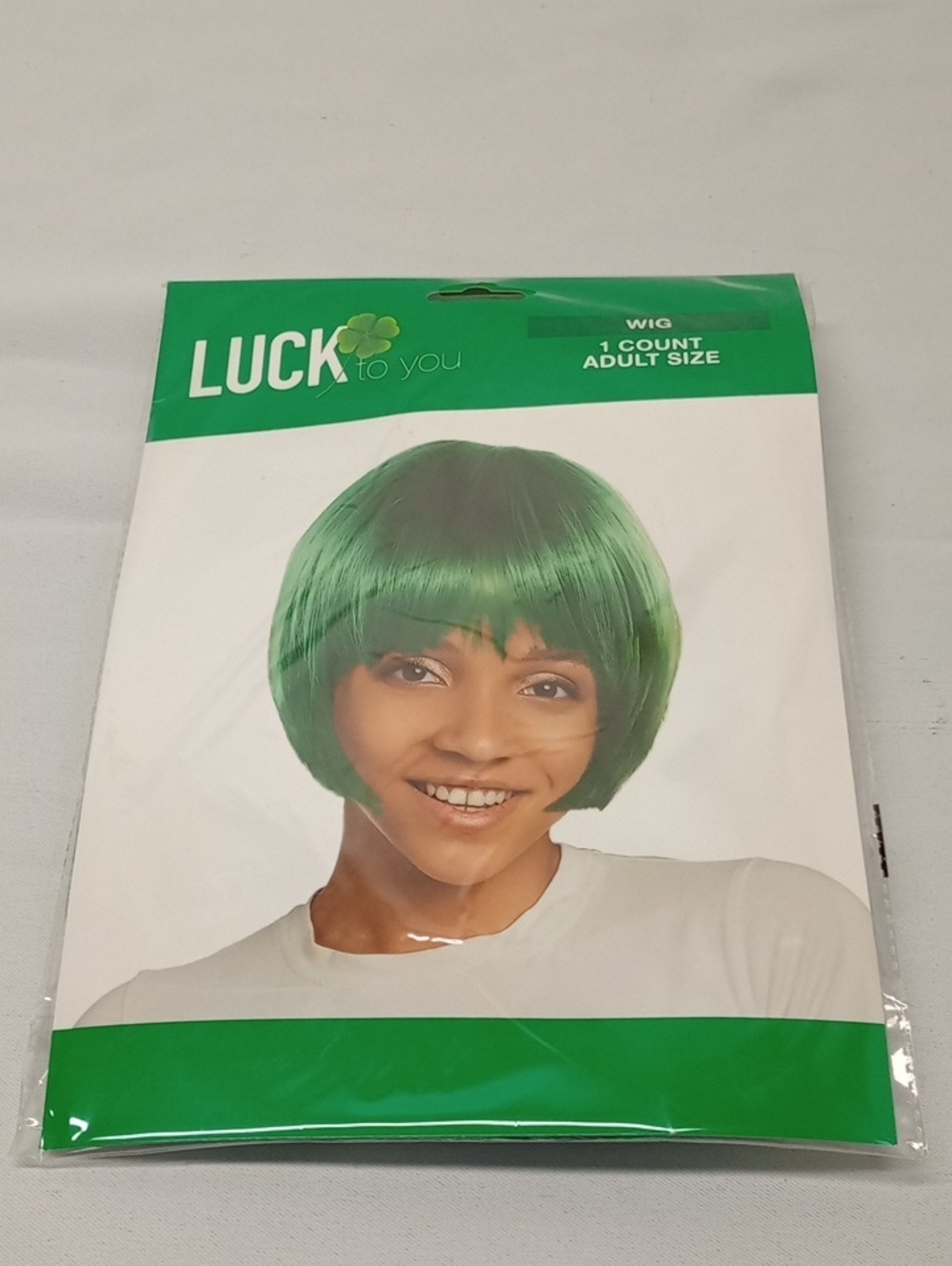 Adult Green Short Bob Wig NWT